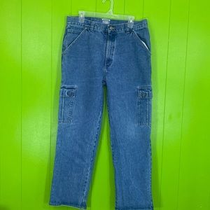 Cool Blue Cargo Jeans